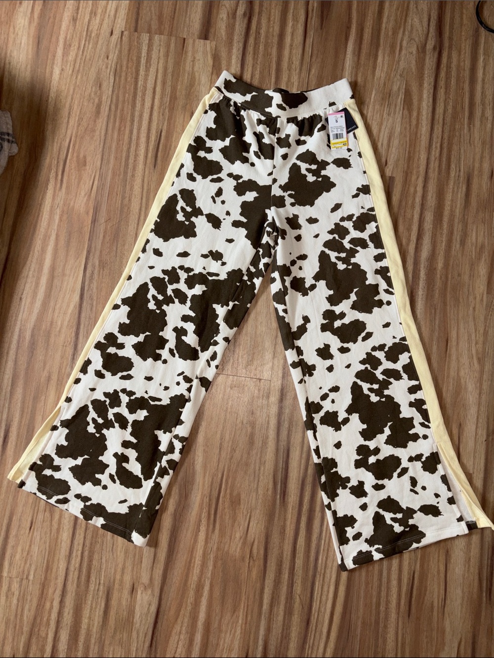 Grayson/Threads cow print wide leg pants